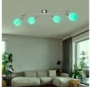 GLOBO LIGHTING LED Deckenleuchte 4-flammig RGB Fernbedienung silber/weiß Bild 4