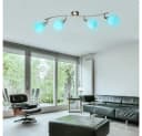 GLOBO LIGHTING LED Deckenleuchte 4-flammig RGB Fernbedienung silber/weiß Bild 5