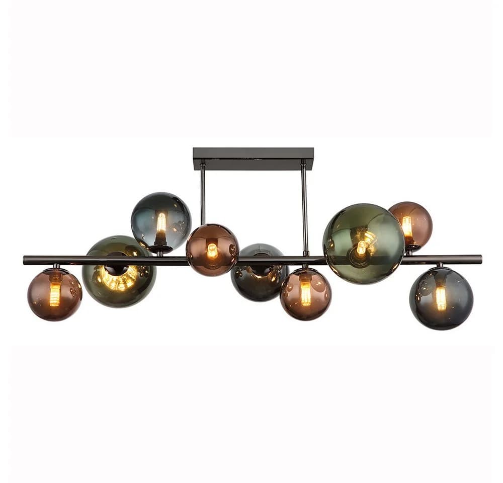 GLOBO LIGHTING LED Deckenleuchte Grau/Grün/Bronze 9x LED Warmweiß - Bild 2