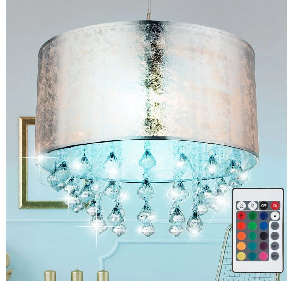 GLOBO LIGHTING LED Pendelleuchte Silber RGB Farbwechsel - Bild 2