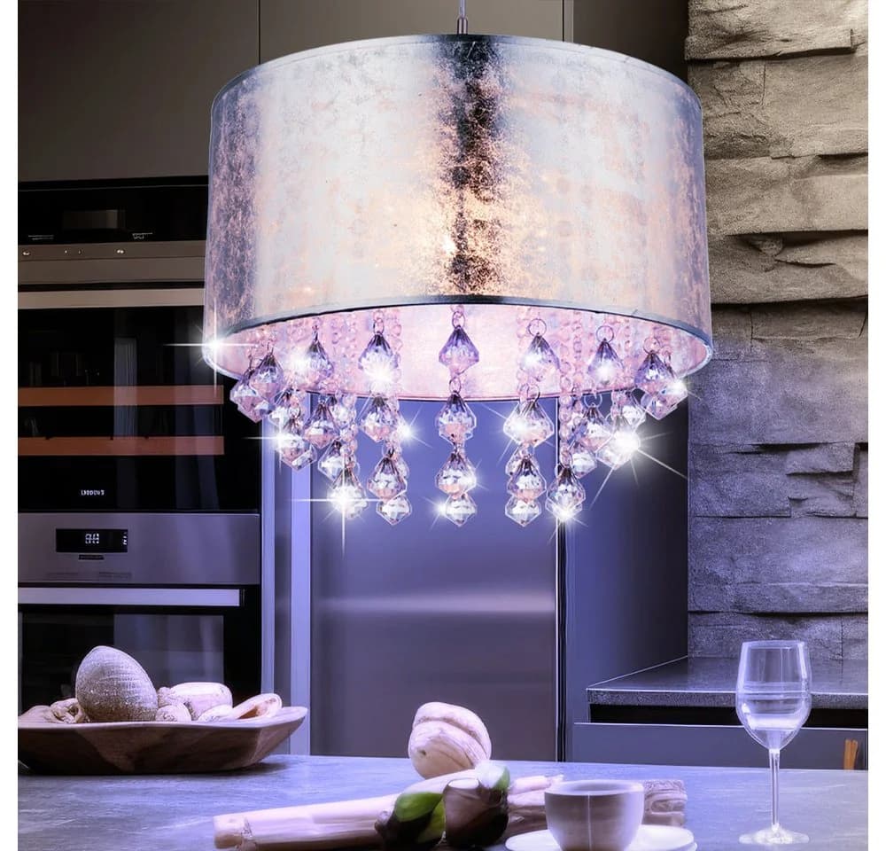 GLOBO LIGHTING LED Pendelleuchte Silber RGB Farbwechsel - Bild 4