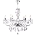 GLOBO LIGHTING Kronleuchter Kristallbehang Pendelleuchte Esszimmer Bild 2