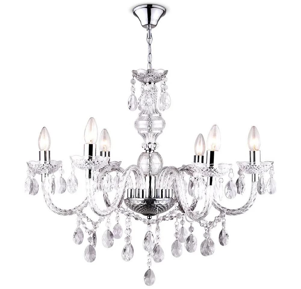 GLOBO LIGHTING Kronleuchter Kristallbehang Pendelleuchte Esszimmer - Bild 2