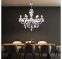 GLOBO LIGHTING Kronleuchter Kristallbehang Pendelleuchte Esszimmer Bild 3