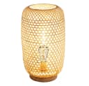 GLOBO LIGHTING LED Stehlampe Bambusgeflecht Warmweiß Dimmbar Bild 1