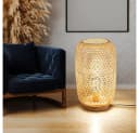GLOBO LIGHTING LED Stehlampe Bambusgeflecht Warmweiß Dimmbar Bild 3