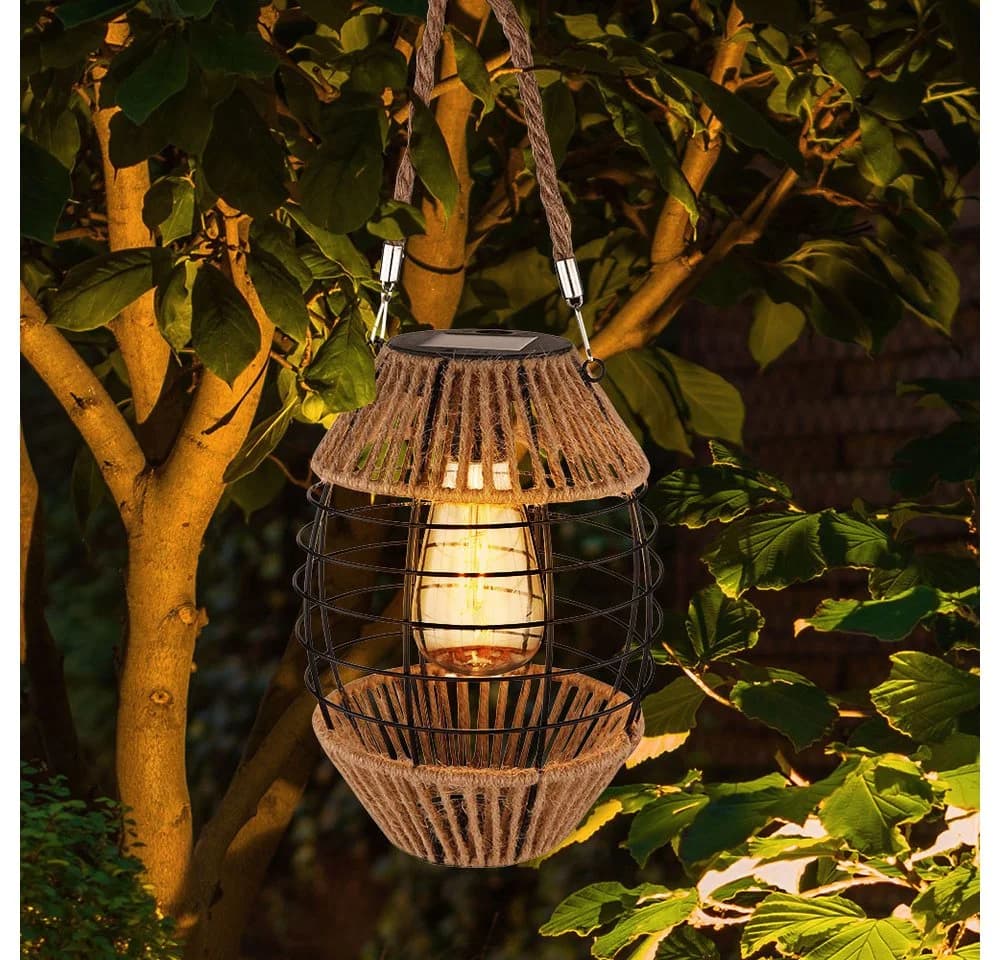 GLOBO LIGHTING Solarleuchte Schwarz Retro Warmweiß - Bild 5