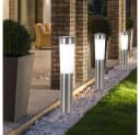GLOBO LIGHTING Solarsteckleuchte 3er Set Edelstahl Silber Bild 3