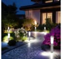 GLOBO LIGHTING Solarsteckleuchte 3er Set Edelstahl Silber Bild 4