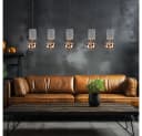 GLOBO LIGHTING LED-Hängeleuchte Silber 5x E27 Warmweiß Bild 5