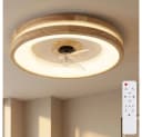 GLOBO LIGHTING Deckenventilator mit LED Holz Weiß Fernbedienung Bild 2