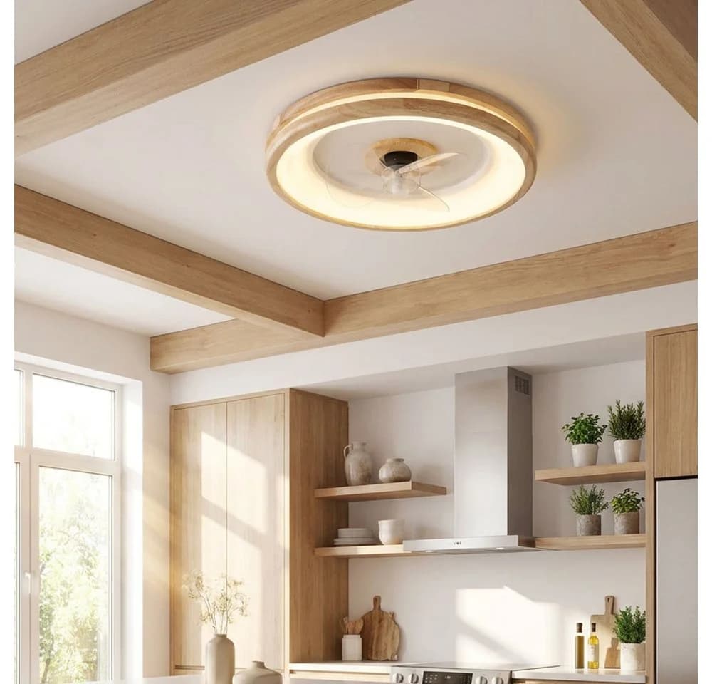GLOBO LIGHTING Deckenventilator mit LED Holz Weiß Fernbedienung - Bild 4