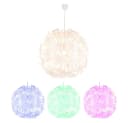 GLOBO LIGHTING LED Pendelleuchte Blumenmuster Deckenlampe Weiß Bild 2