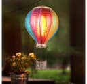 GLOBO LIGHTING Solarleuchte Heißluftballon Bunt Warmweiß Bild 1