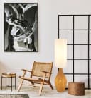 NOWA Stehlampe ANKO Braun Rattan-Optik Bild 1