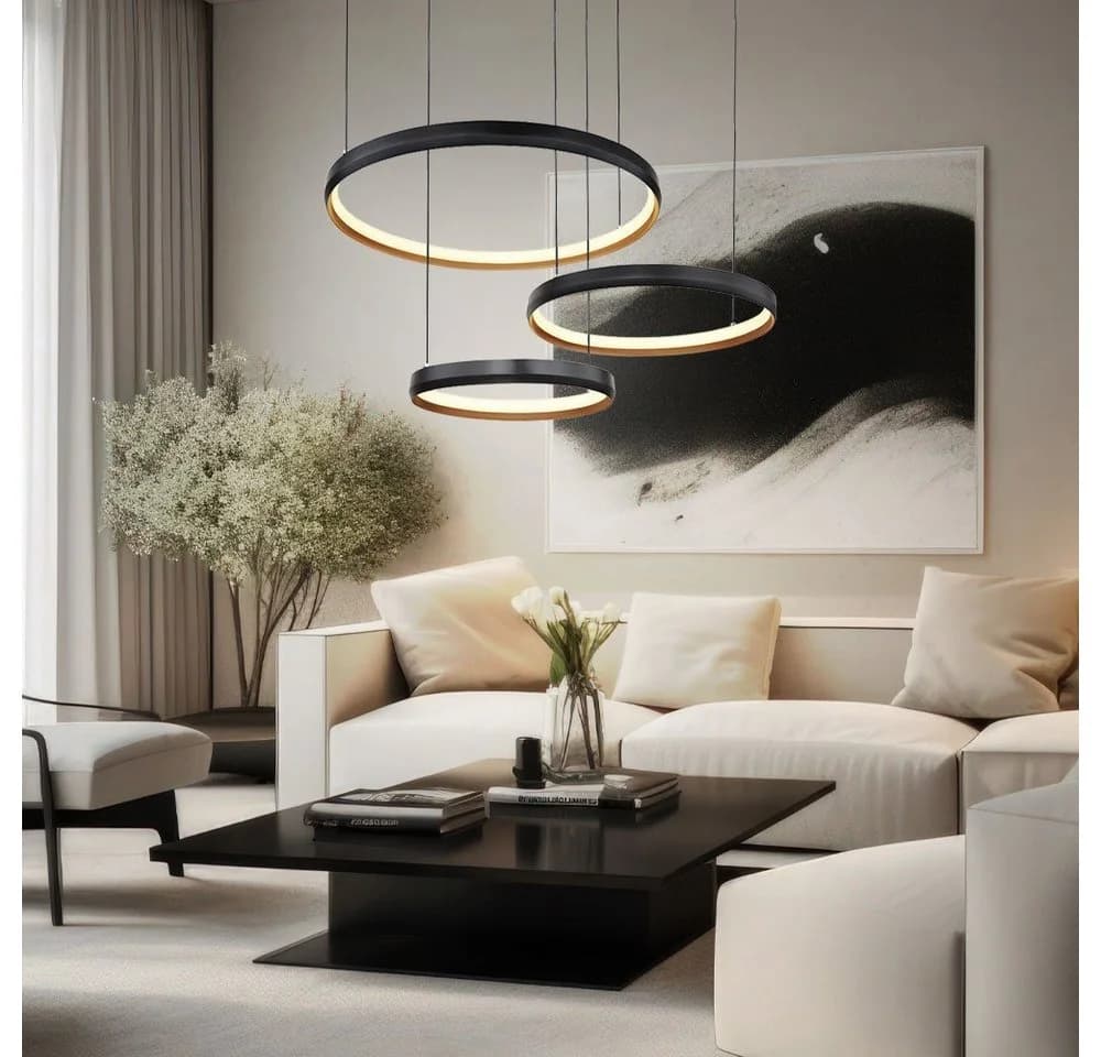 GLOBO LIGHTING LED-Hängeleuchte Dimmbar Schwarz - Bild 3