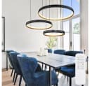 GLOBO LIGHTING LED-Hängeleuchte Dimmbar Schwarz Bild 4