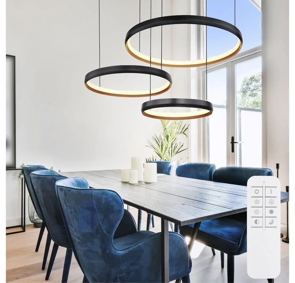 GLOBO LIGHTING LED-Hängeleuchte Dimmbar Schwarz - Bild 4