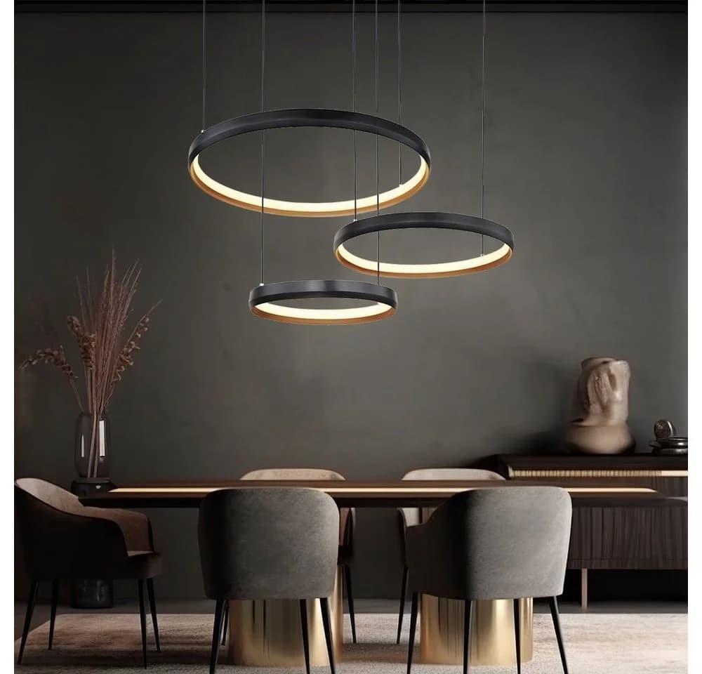 GLOBO LIGHTING LED-Hängeleuchte Dimmbar Schwarz - Bild 5