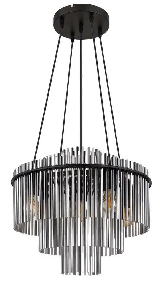 GLOBO LIGHTING Pendelleuchte GORLEY Schwarz Glasstäbe - Bild 2