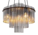 GLOBO LIGHTING Pendelleuchte GORLEY Schwarz Glasstäbe Bild 4