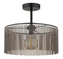 NOWA Deckenleuchte LEEDS Schwarz Metall Acryl Bild 2
