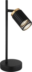 GLOBO LIGHTING Stehlampe KORBEN Schwarz Gold Aluminium Bild 2