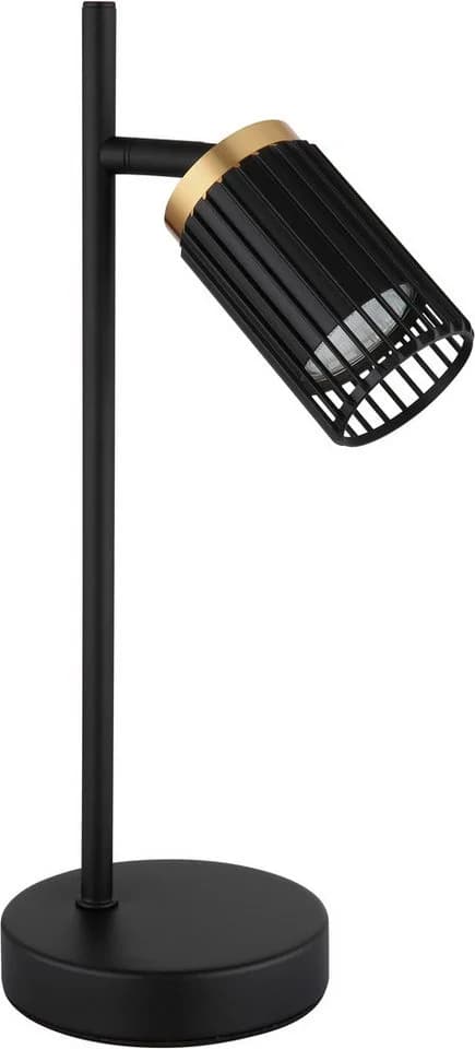 GLOBO LIGHTING Stehlampe KORBEN Schwarz Gold Aluminium - Bild 3