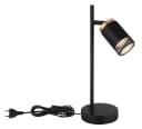 GLOBO LIGHTING Stehlampe KORBEN Schwarz Gold Aluminium Bild 4