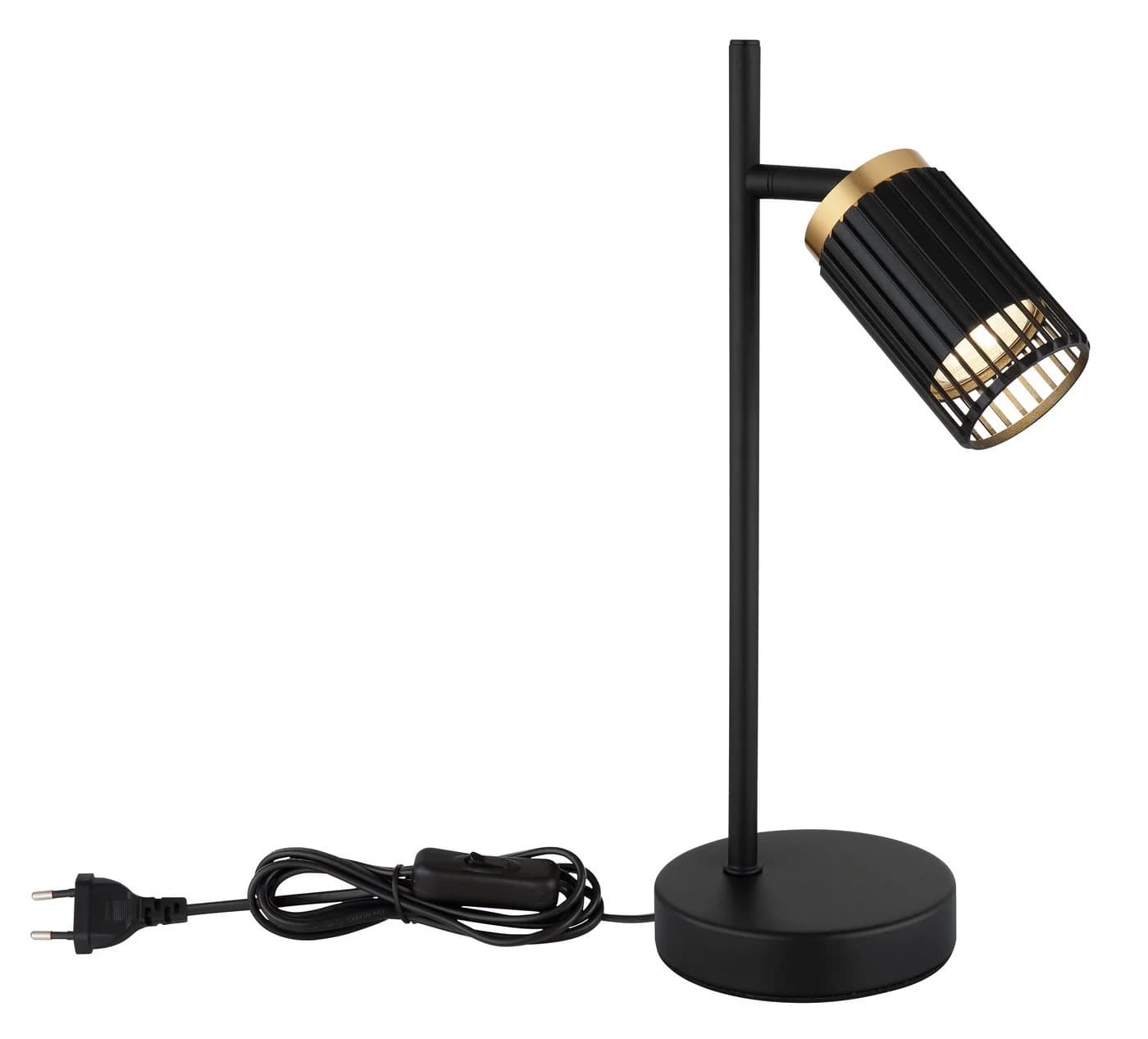 GLOBO LIGHTING Stehlampe KORBEN Schwarz Gold Aluminium - Bild 4