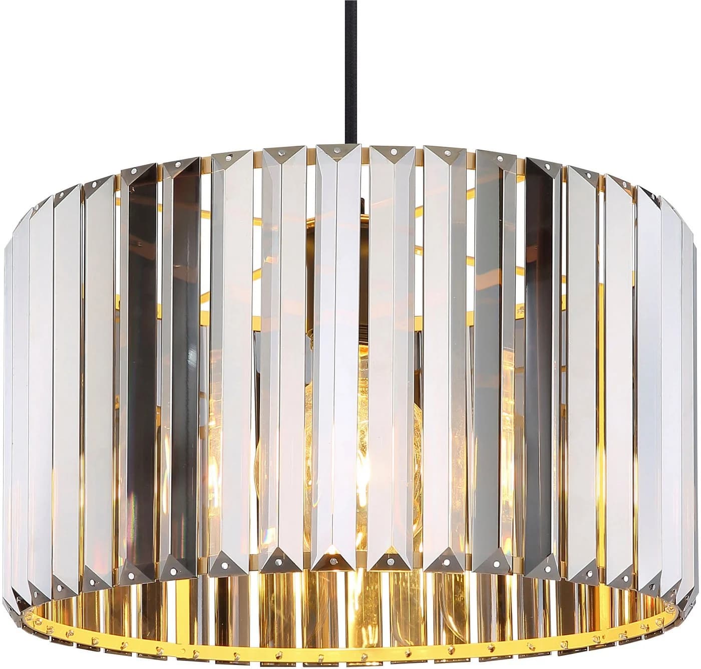 NOWA Pendelleuchte RUN Braun Holzoptik Kristalle - Bild 5