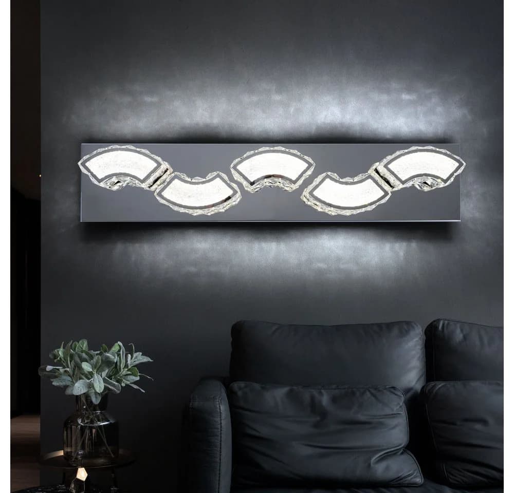 GLOBO LIGHTING LED Wandleuchte Kristall Wandlampe Neutralweiß - Bild 3