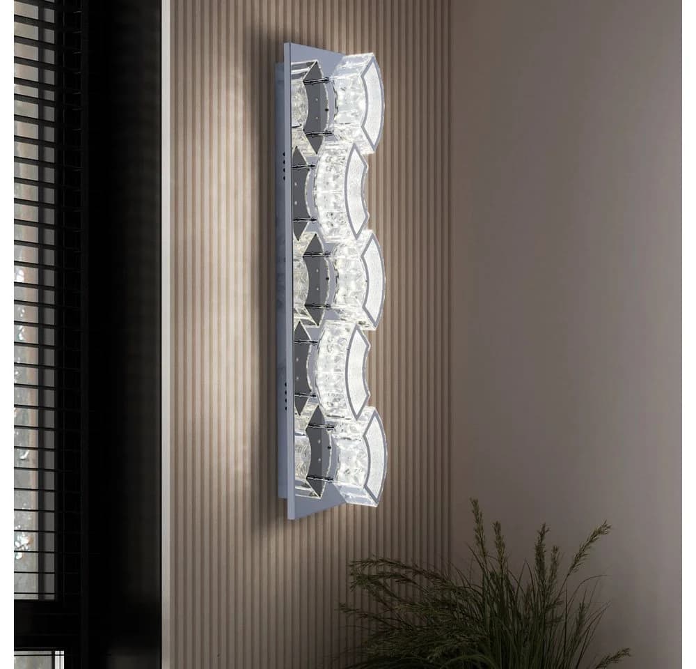 GLOBO LIGHTING LED Wandleuchte Kristall Wandlampe Neutralweiß - Bild 5