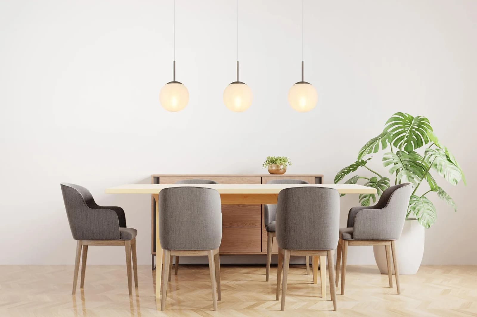 NOWA Pendelleuchte KOP Silber 3x E27