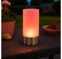 GLOBO LIGHTING LED Tischleuchte Akku IP44 Farbwechsel Nickel Bild 5