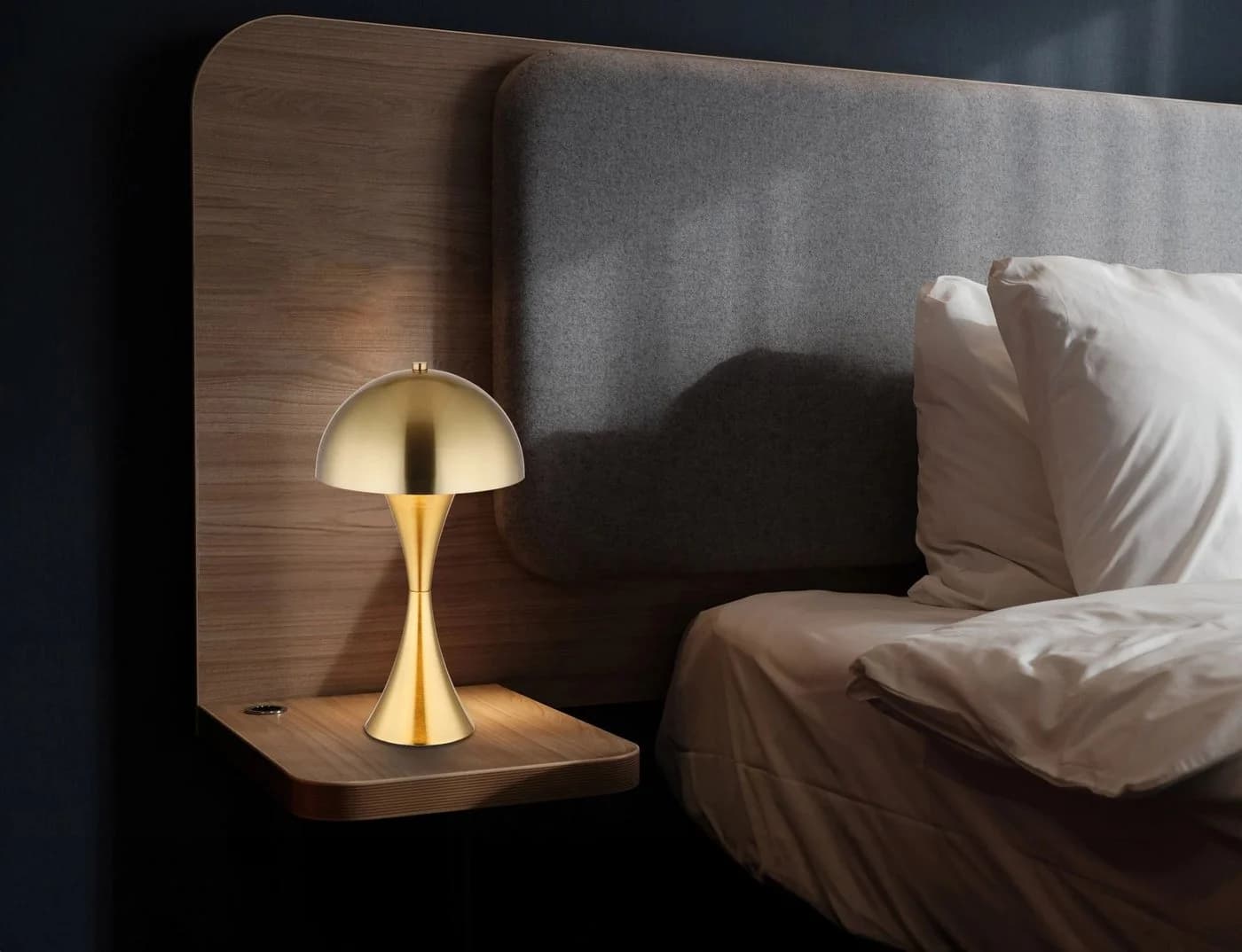 Tischleuchte DIMA Messingfarben matt Metall GLOBO Lighting