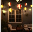 GLOBO LIGHTING LED Solarleuchte Lichterkette Heißluftballons Bunt Schwarz Bild 4