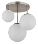 GLOBO Deckenleuchte KOP Metall Nickel matt mit Glaskugeln Bild 3