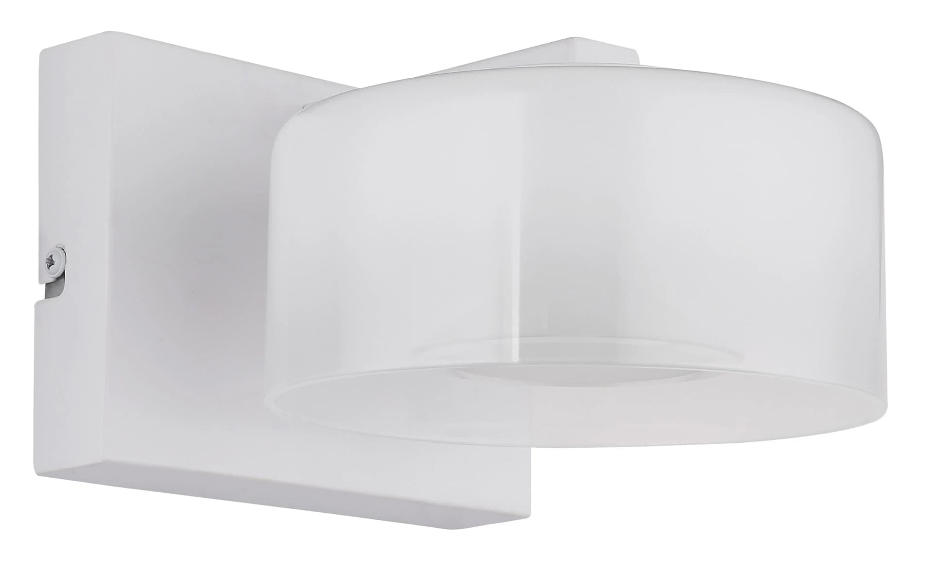 LED-Wandleuchte Belinda, Weiß, Glas