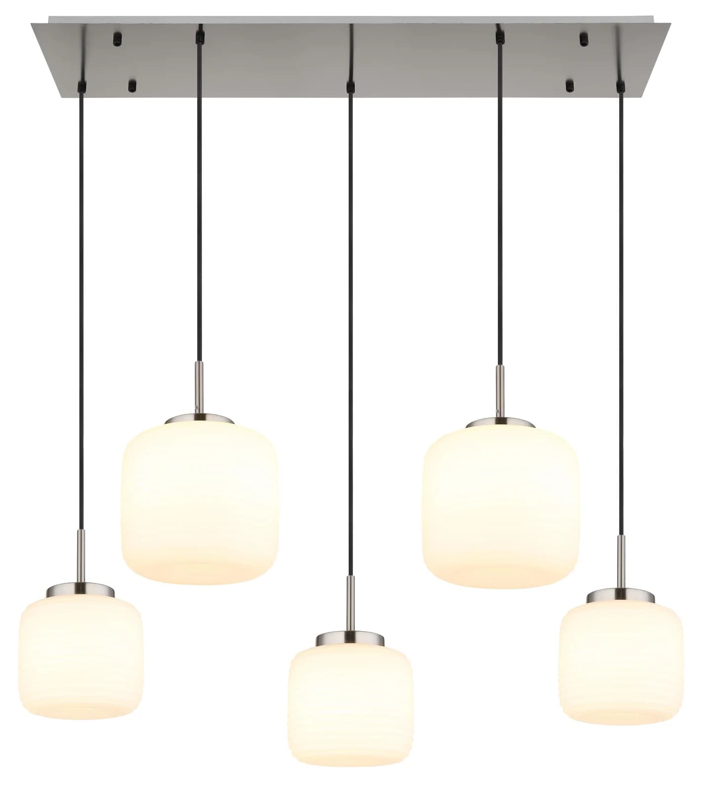 GLOBO LIGHTING Hängeleuchte KLADORA Nickel Matt