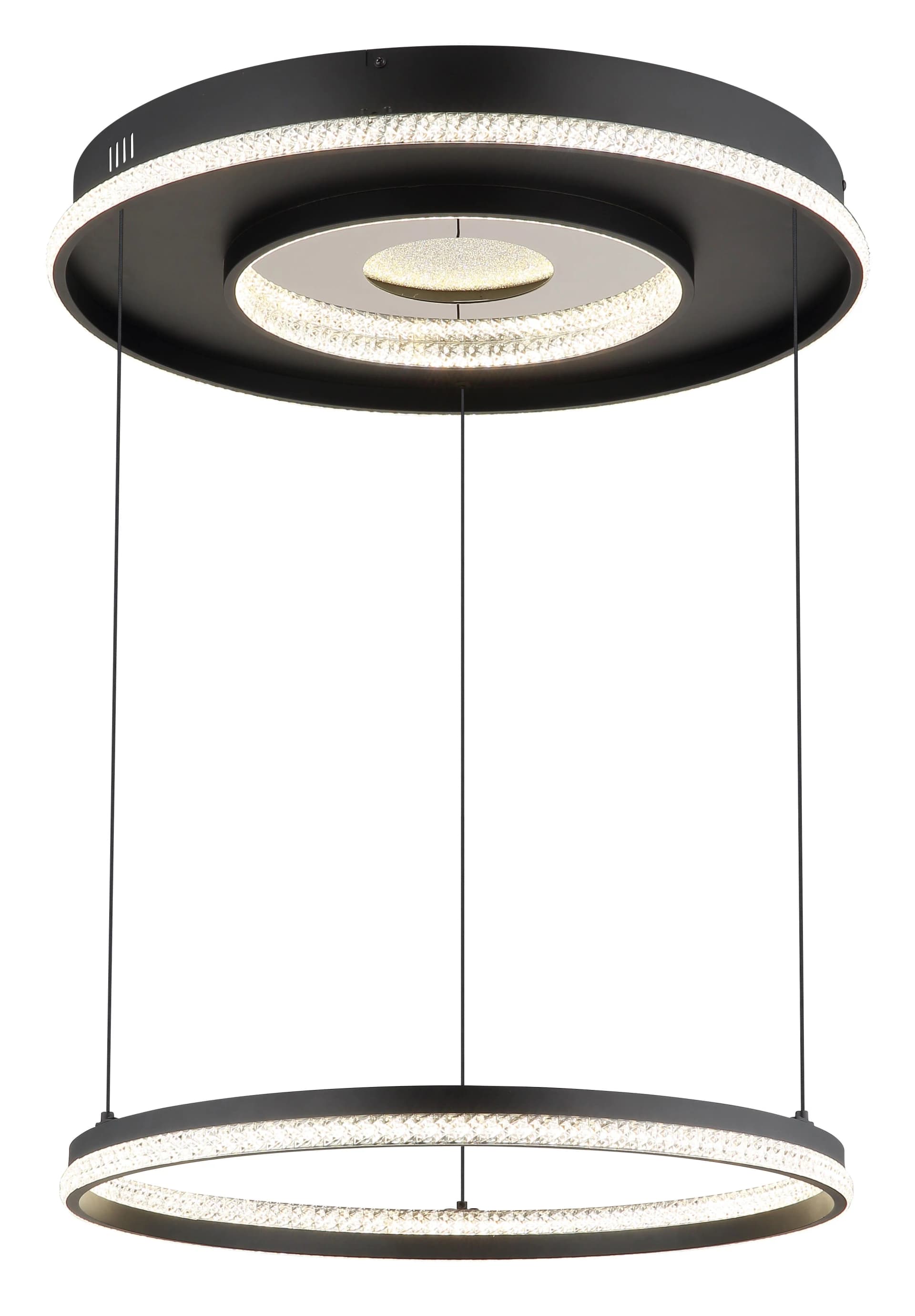 GLOBO LIGHTING Hängeleuchte MARSH Schwarz Matt 60 cm
