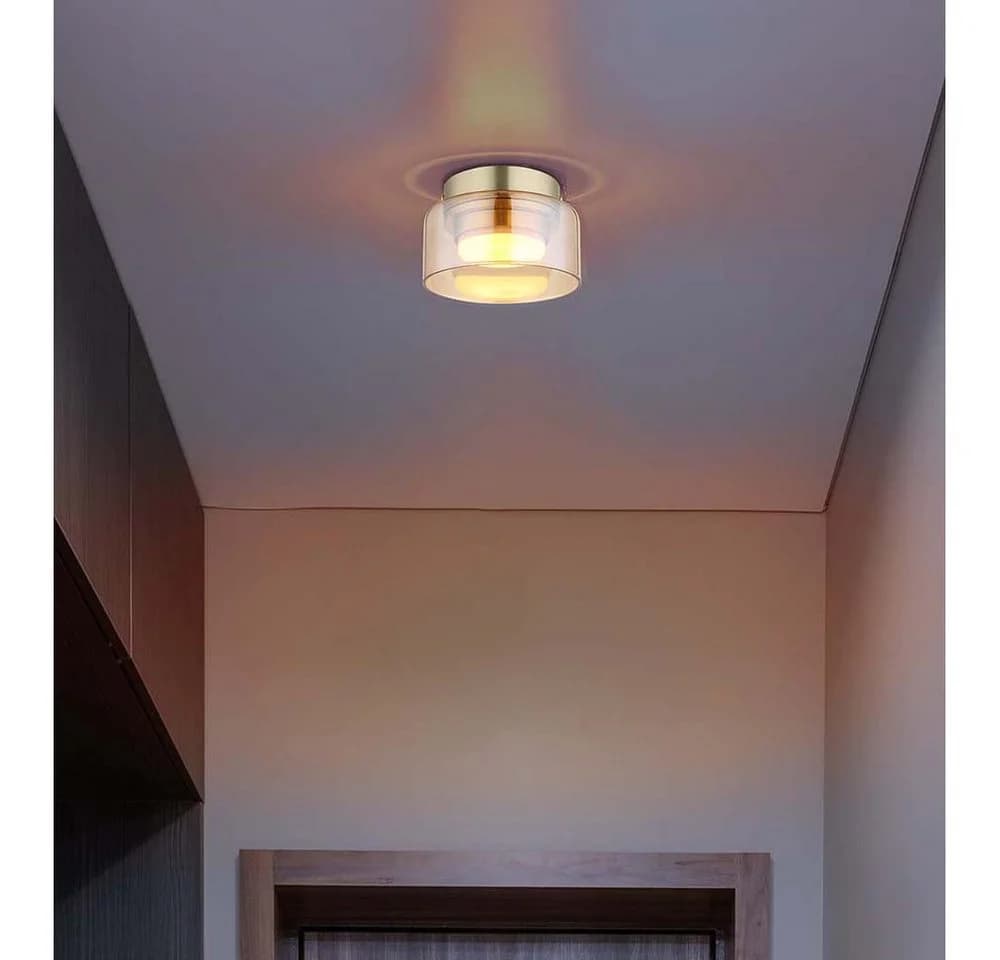 GLOBO LIGHTING Deckenleuchte Amber Gold GX53 LED