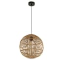 GLOBO LIGHTING LED-Hängeleuchte Bambus-Geflecht Naturfarben Bild 1