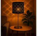 GLOBO LIGHTING Tischleuchte 2er Set Schwarz Dekorstanzungen Bild 3
