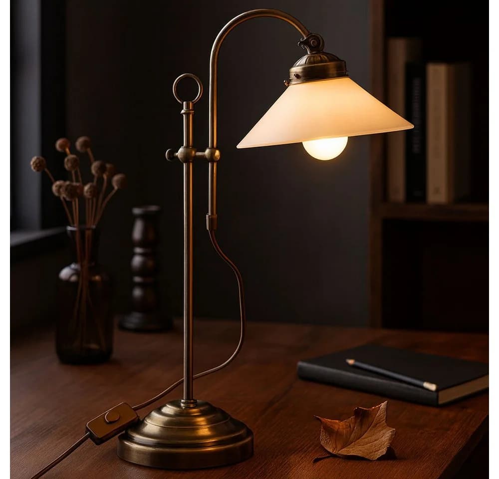 GLOBO LIGHTING Schreibtischlampe Altmessing LED Leselampe - Bild 3