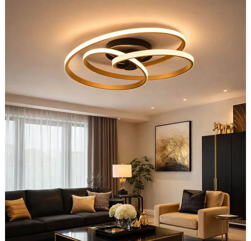 GLOBO LIGHTING LED Deckenleuchte Warmweiß 50 cm - Bild 3