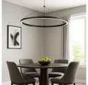 GLOBO LIGHTING LED Pendelleuchte Warmweiß Dimmbar Metall Schwarz Bild 3