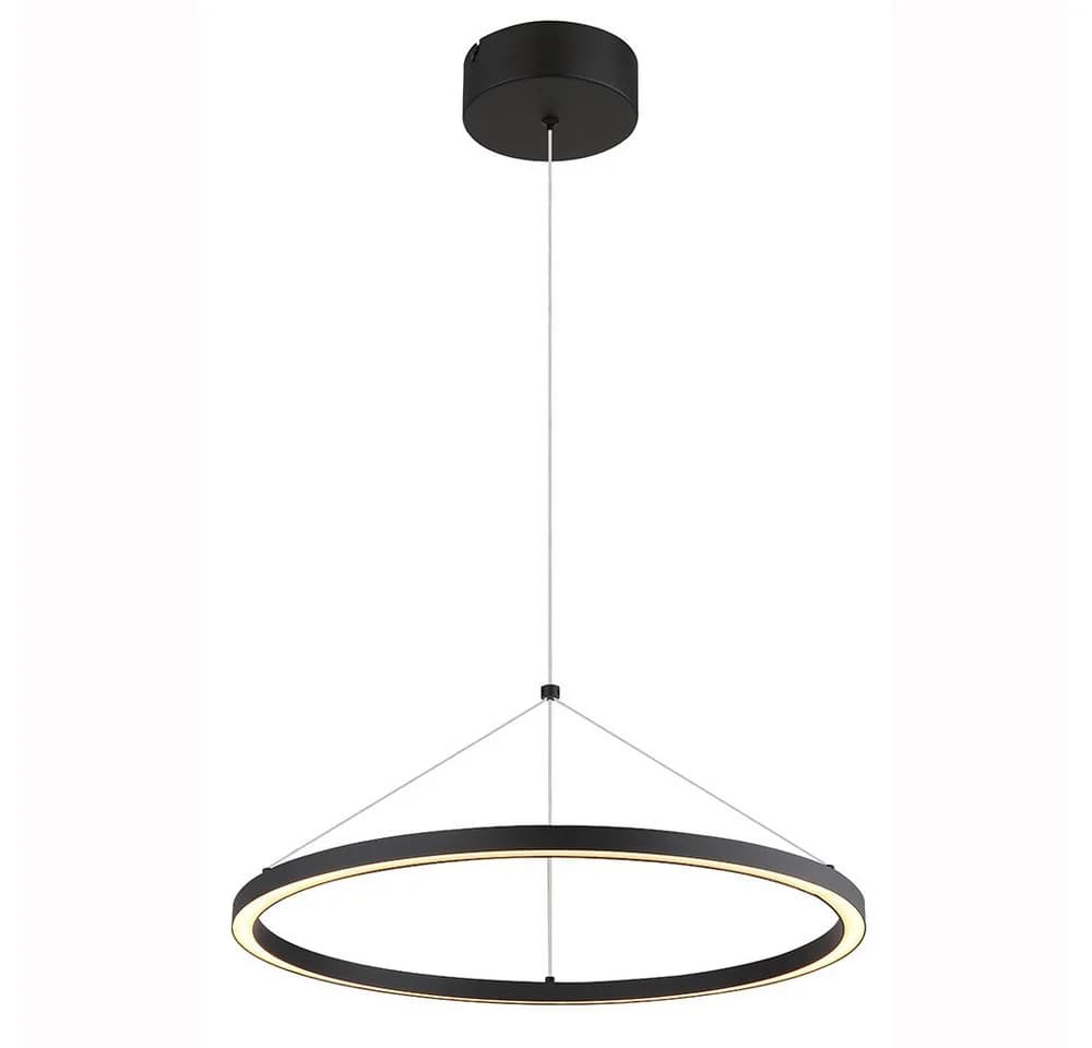 GLOBO LIGHTING LED Pendelleuchte Warmweiß Dimmbar Metall Schwarz - Bild 4