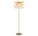 Stehleuchte QUEENA Gold Metall Glaskristalle Amber GLOBO Lighting Bild 1