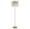 Stehleuchte QUEENA Gold Metall Glaskristalle Amber GLOBO Lighting Bild 5